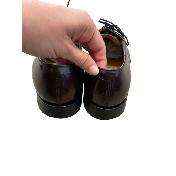 JOHNSTON & MURPHY MEN'S BURGUNDY LEATHER ALDRICH II CAP TOE WINGTIPS 9D/B - Picture 7 of 9